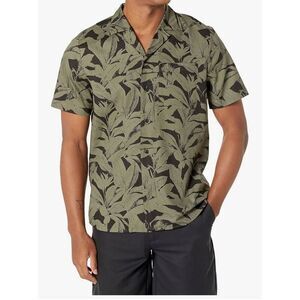 Hugo by Hugo Boss Short Sleeve Tropics Print Button Down Shirt Size Medium